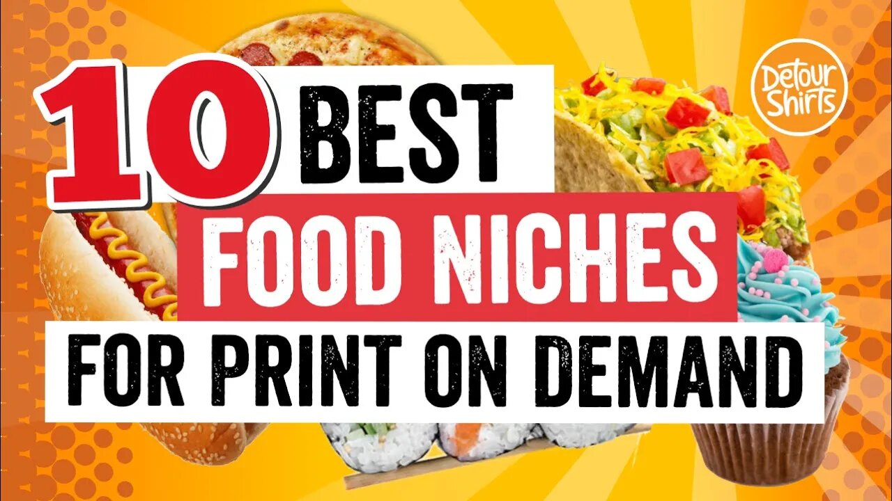 10 Best Food TShirt Niches for Print on Demand!! Find Profitable Shirt Topics & Discover What Sells.