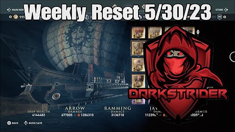 Assassin's Creed Odyssey- Weekly Reset 5/30/23