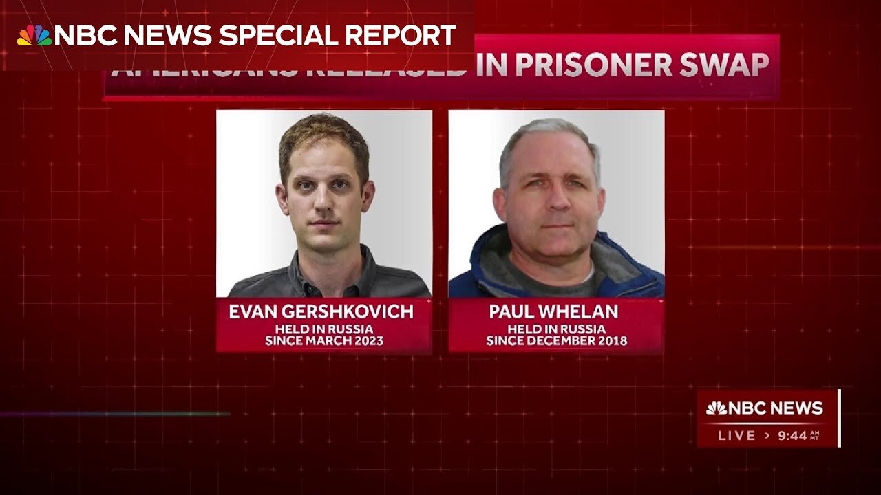 Evan Gershkovich and Paul Whelan freed from Russian prison as part of major exchange| CN