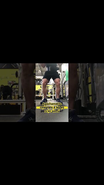 Agachamento completo é lesivo para os joelhos? #shorts