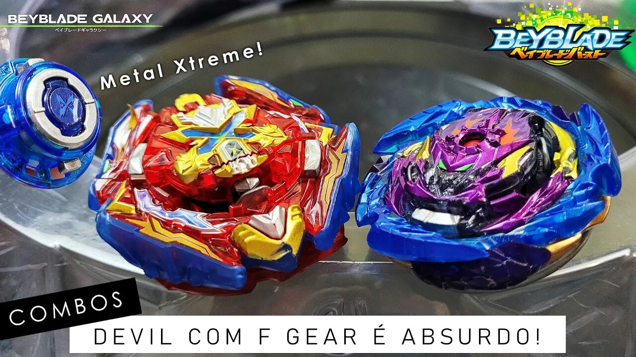 DEVIL COM F GEAR É UM ABSURDO! - Beyblade Burst ベイブレードバースト