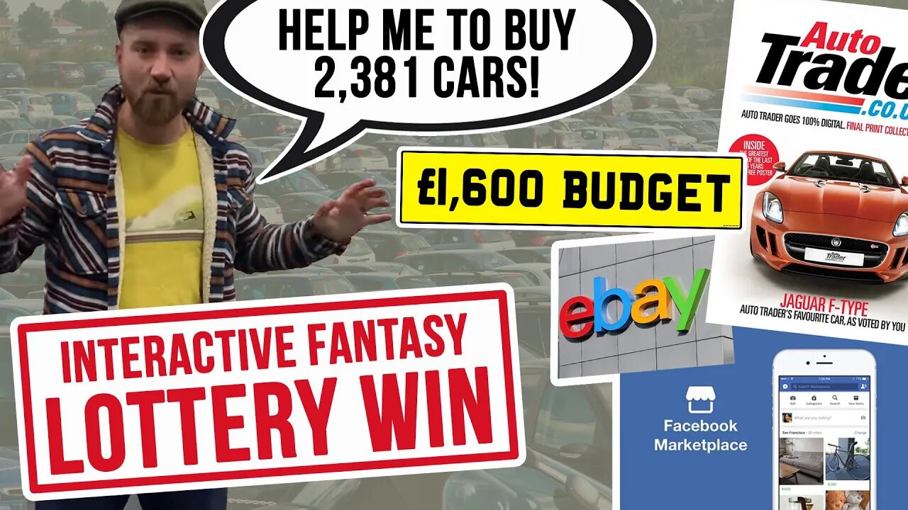 I want to buy you a car. Help me buy 2,381 cars. Geoff's Lottery Challenge.