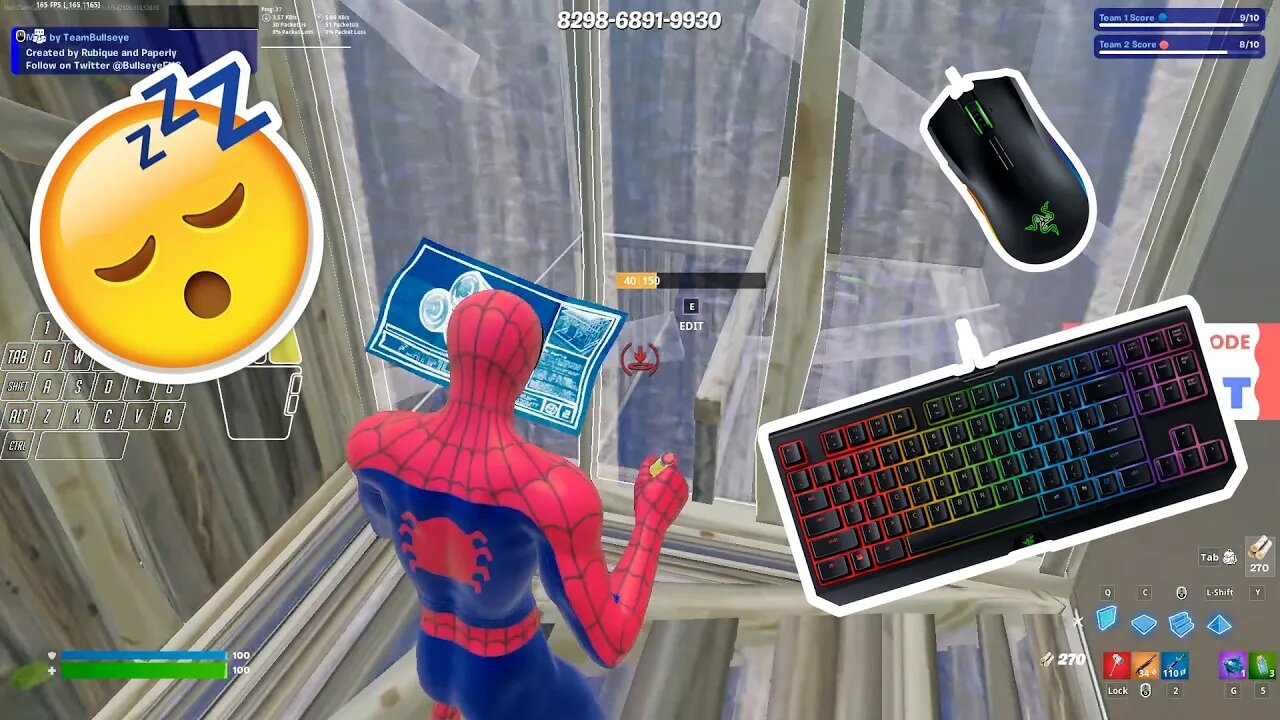 [165 FPS 2K] SPOODERMAN box fights✌️ #Fortnite #Chill 🏆 Relaxing KBM Sounds 🎧😴