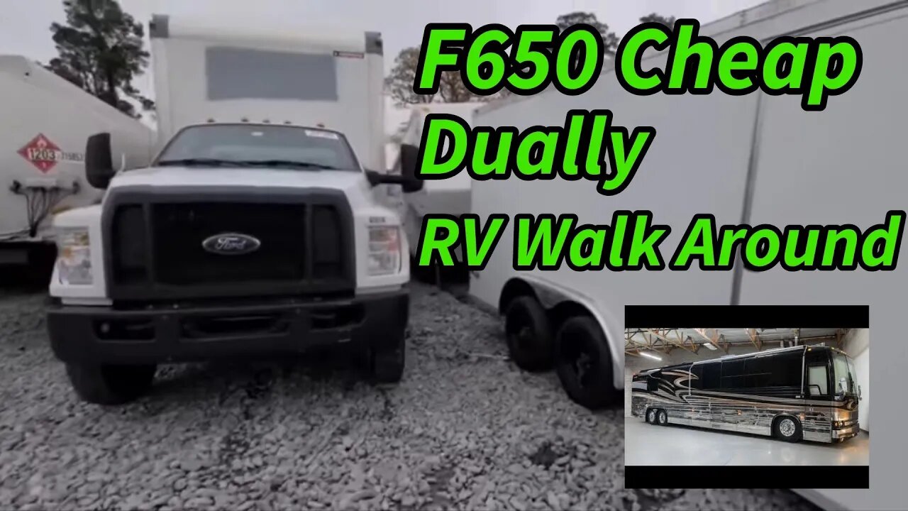 RV Walk Around, Big Trucks, F650 Dually, Diesel, Copart Walk Around