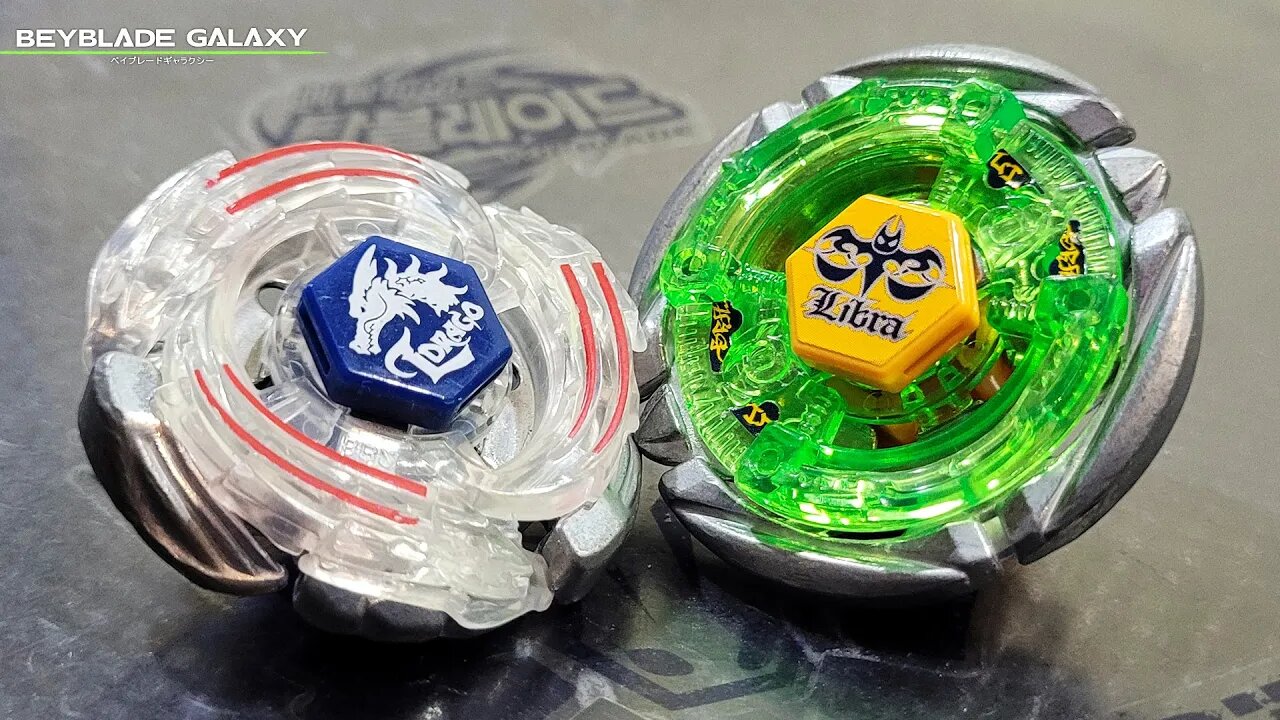 LIGTNING L-DRAGO 100HF vs FLAME LIBRA T125ES (batalha stock) - Metal Fight Beyblade メタルファイトベイブレード
