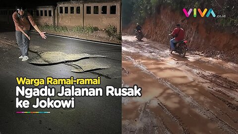 Warga Viralkan Jalan Rusak, Ngaku Bekas Meteor Jatuh!