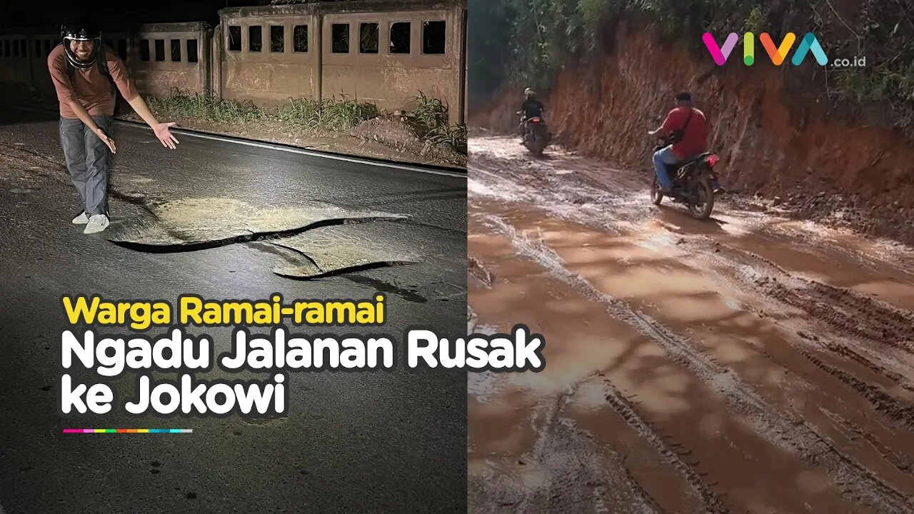 Warga Viralkan Jalan Rusak, Ngaku Bekas Meteor Jatuh!