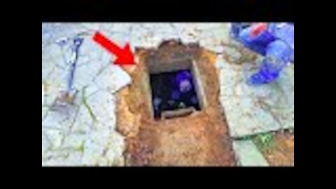 Man Hears Noise Under Driveway, Gut Tells Him To Dig
