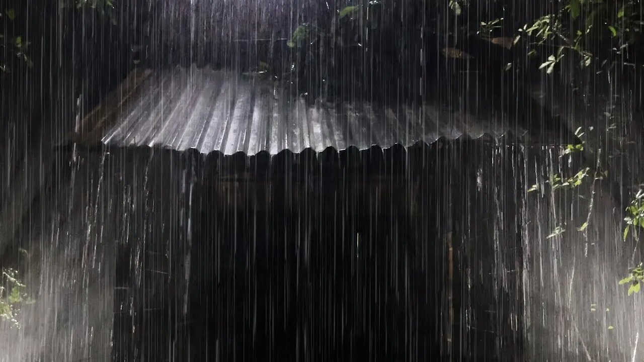 Relaxing Rain on Roof & Thunder | Fall Asleep FAST, Cure Insomnia, Soothing Rain, White Noise