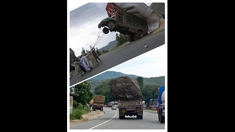 A heavily loaded vehicle can be intimidating on the road