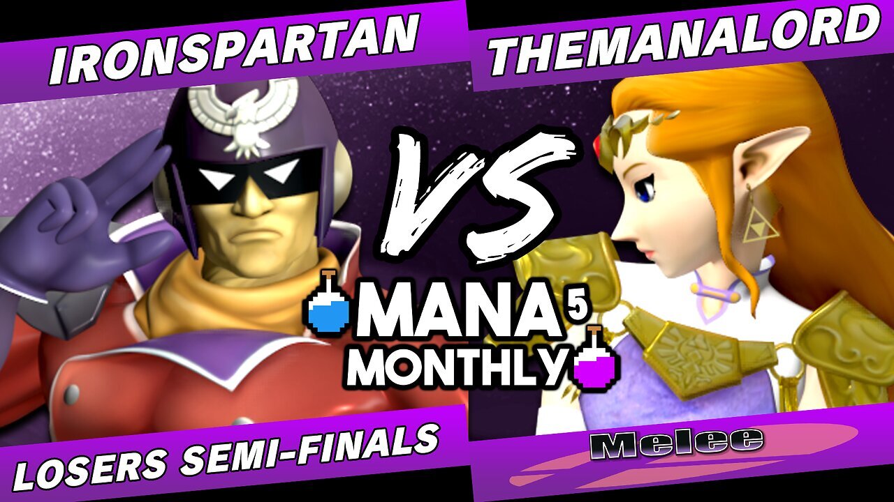 Mana Monthly 5 - IronSpartan (Captain Falcon) vs TheManaLord (Zelda) Smash Melee Tournament