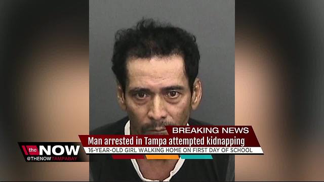 Man arrested in Tampa for attempted kidnapping