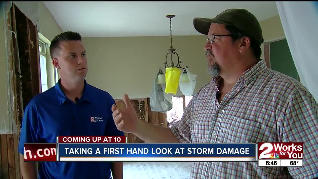 Chief Meteorologist Mike Collier takes a first hand look at storm damage