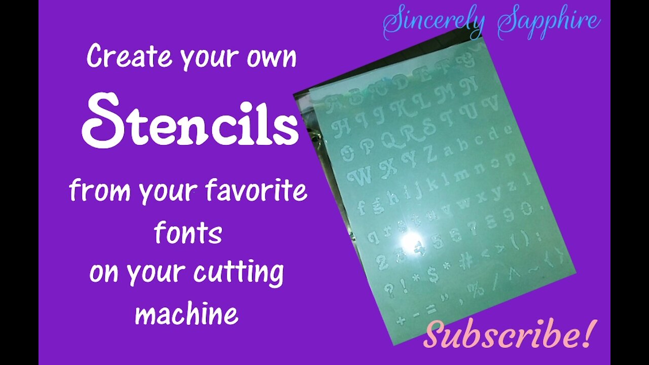 Create your own stencils from your favorite fonts DIY Build your own stash Silhouette