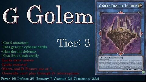 Yugioh Tier Analysis: G Golems and Kaijus