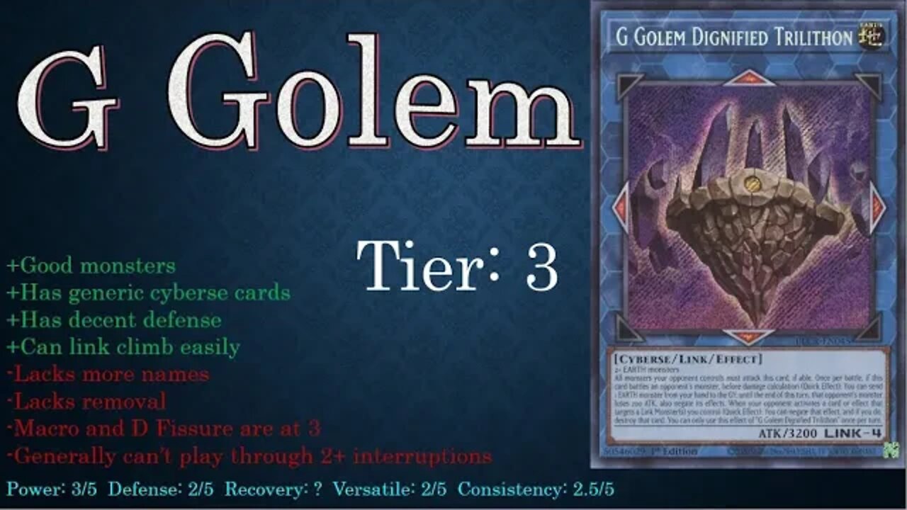 Yugioh Tier Analysis: G Golems and Kaijus