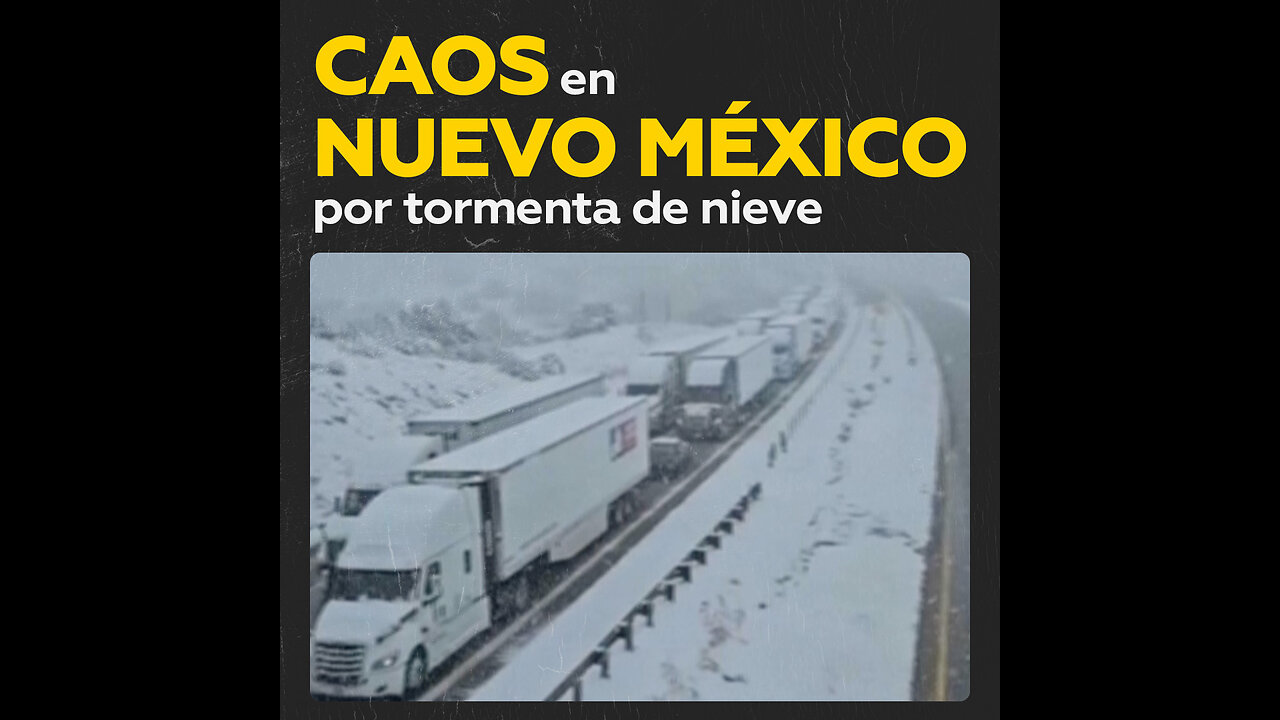 Emergencia en Nuevo México por feroz tormenta de nieve