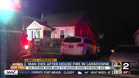 Man dies after being rescued from house fire in Baltimore Co.