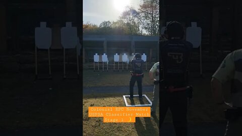 Colonial RPC November USPSA Classifier Match Stage 1 🌙 #uspsa #unloadshowclear