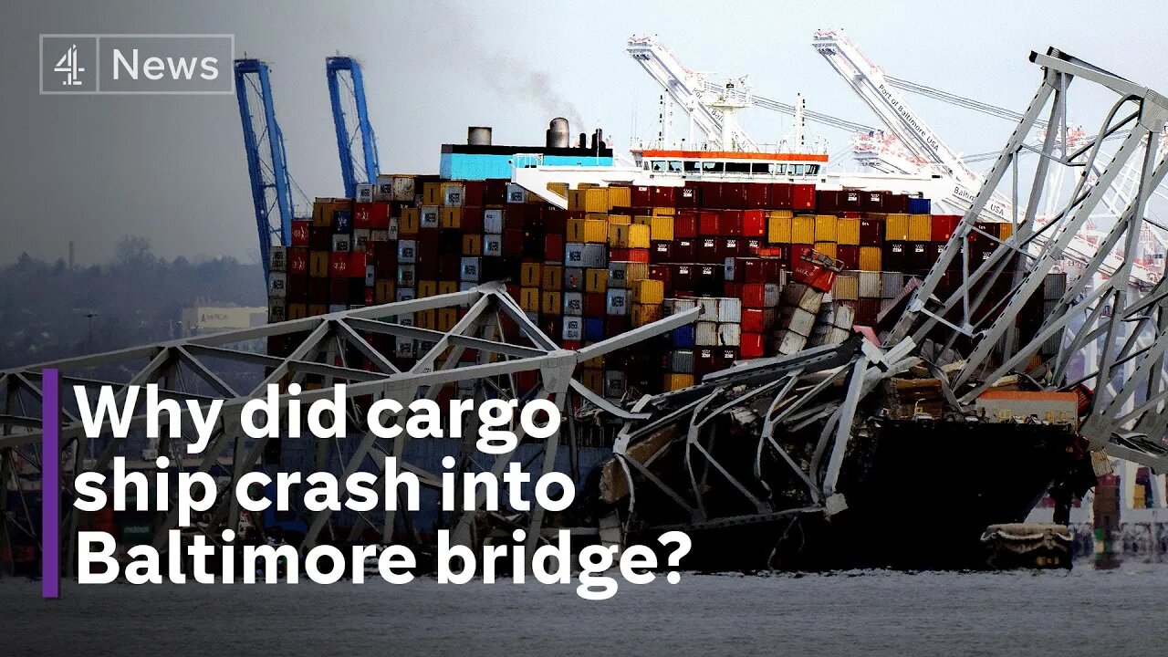 Baltimore bridge collapse after massive cargo ship collision