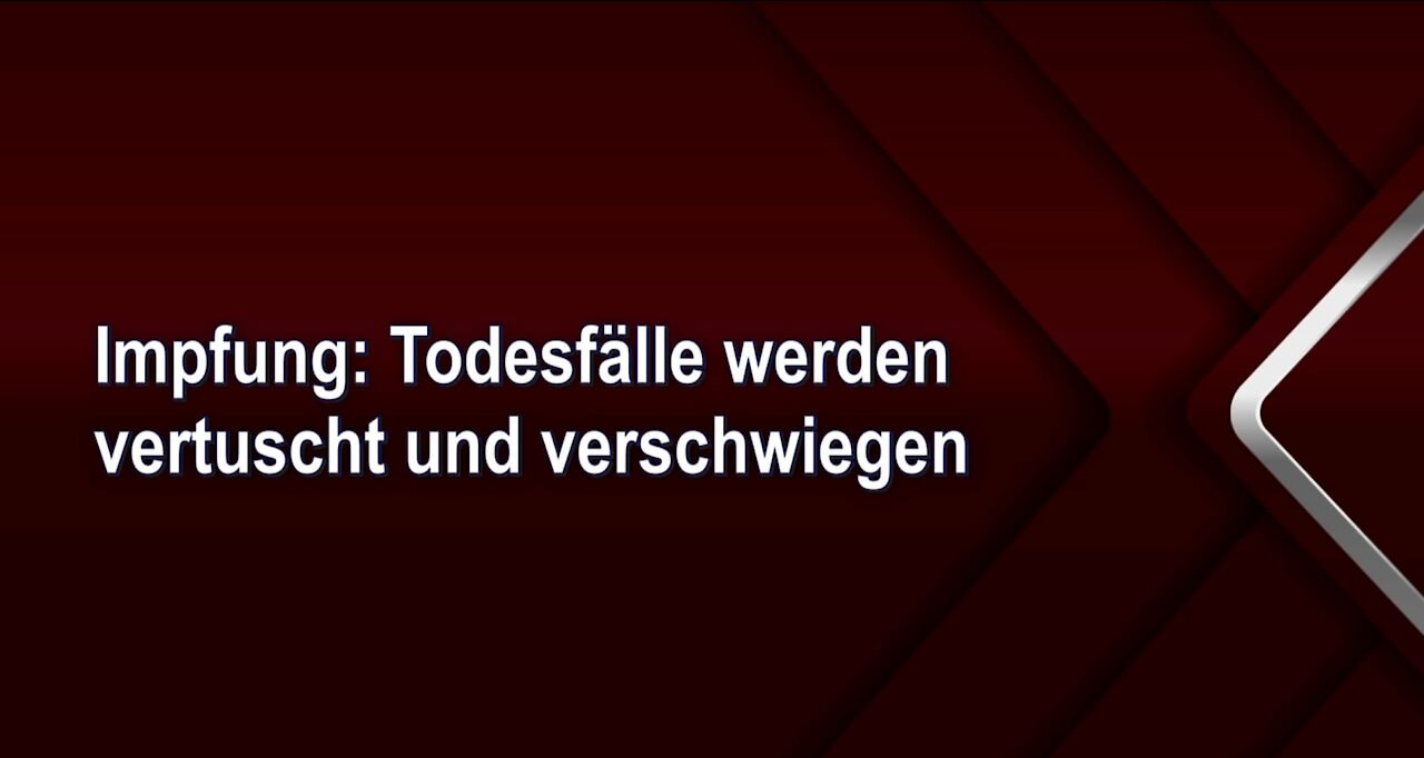 Impfung: Todesfälle werden vertuscht und verschwiegen