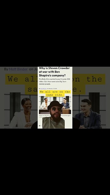Stephen CrowderVs Ben Shapiro, We all need to be here. #shorts