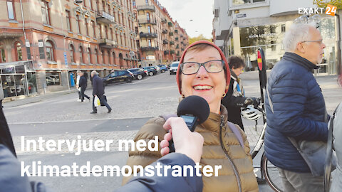 Intervjuer med klimatdemonstranter