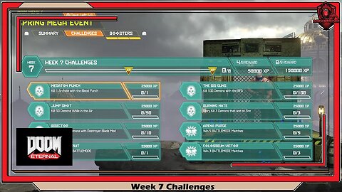 DOOM Eternal- Week 7 Challenges
