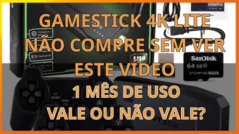 Gamestick 4k lite - não compre antes de ver esse vídeo - 1 mes de uso