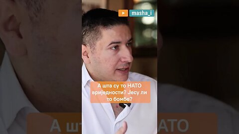 Dajković: Šta su to NATO vrednosti? Jesu li to bombe? #emisijamasai #nato #shorts