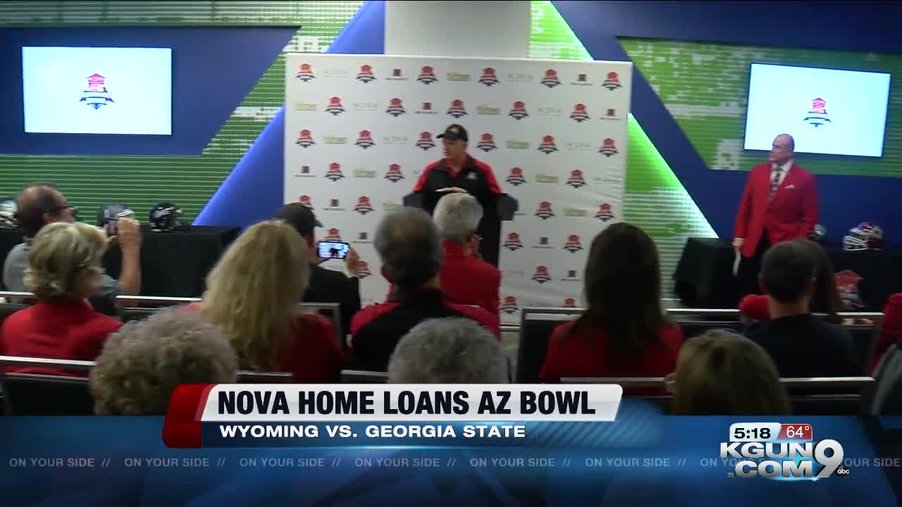 University of Wyoming and Georgia State University to play at 5th NOVA Home Loans Arizona Bowl Teams