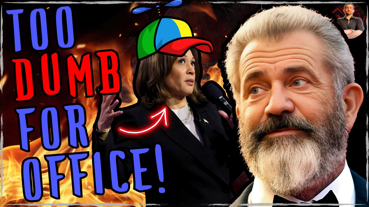 Mel Gibson ROASTS Kamala Harris For Having the IQ of a Fence Post!