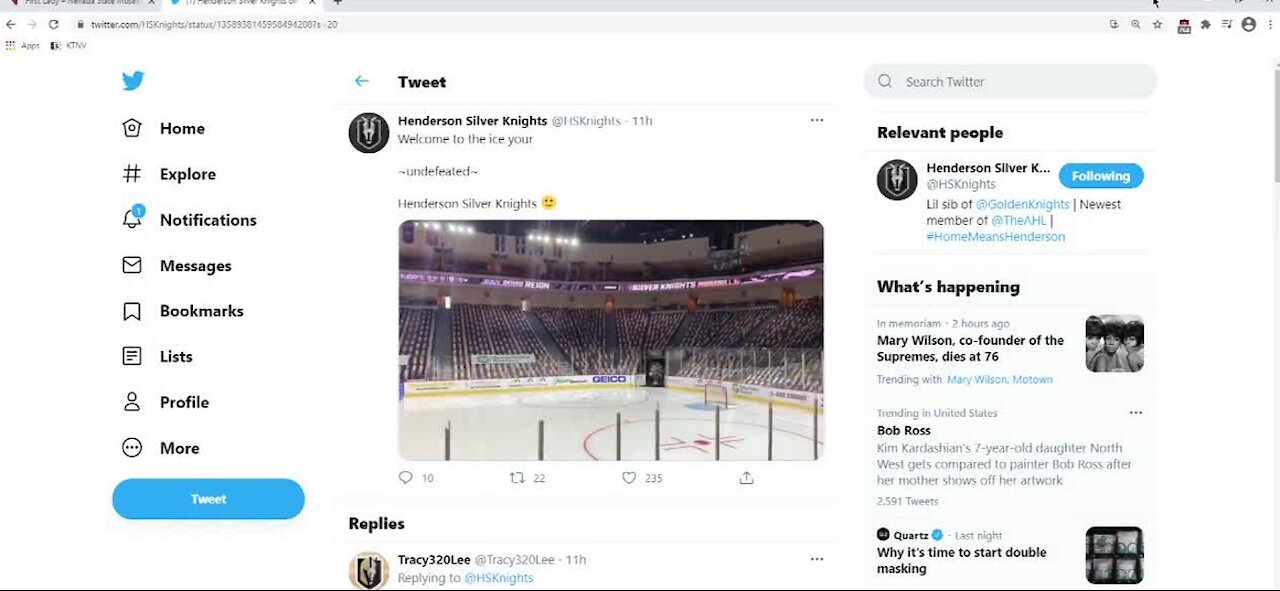 Henderson Silver Knights wins second franchise win against Ontario Reign