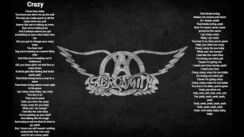 Aerosmith - Crazy - Aerosmith lyrics HQ