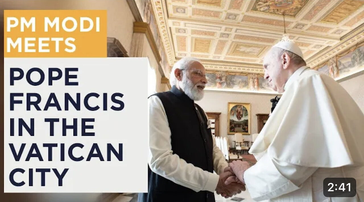 PM Modi meets Pope Francis in the Vatican City