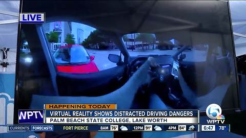 Simulator shows reality of distracted driving