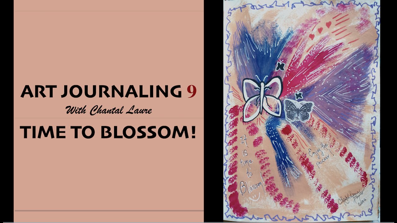 Art Journaling 9 - Time to Blossom!