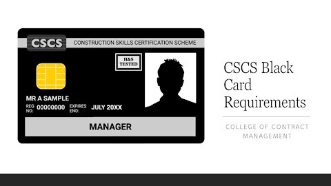 CSCS Black Card Requirements |