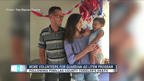 Guardian ad Litem program getting more calls for volunteers after toddler's death