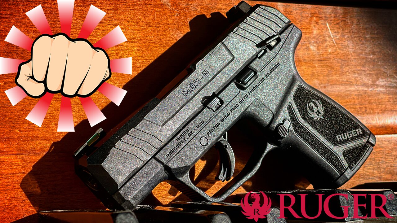 🥊 PUNCHING above its pay 💵 grade...Ruger Max-9 First shots & IMPRESSIONS | Micro 9mm CCW EDC
