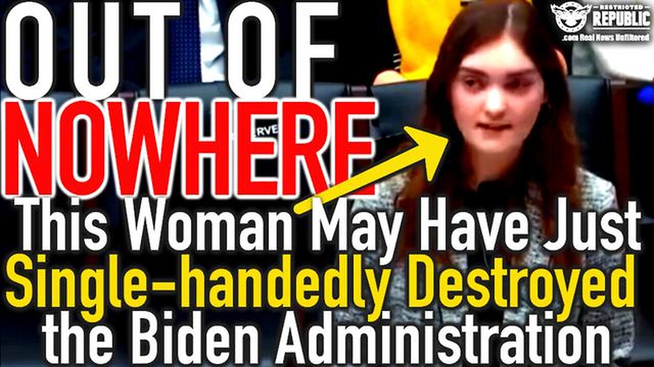 Out Of Nowhere! This Woman May Have Just Single-handedly Destroyed the ENTIRE Biden Administration!