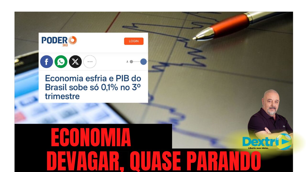 ECONOMIA DEVAGAR, QUASE PARANDO