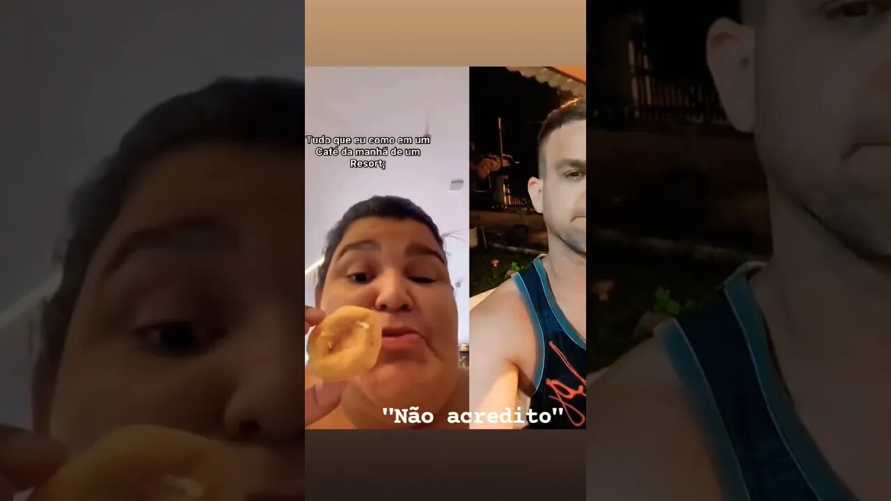 "Tudo que como no café da manhã em um Hotel"