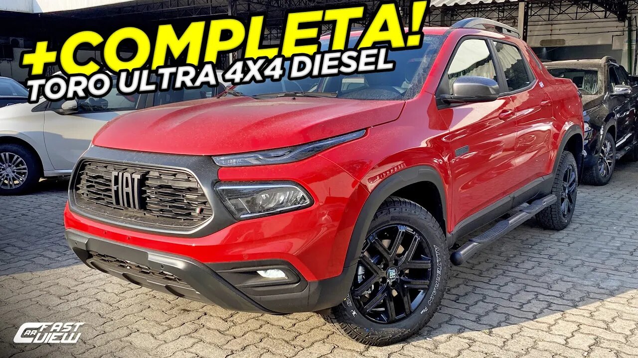 NOVA FIAT TORO ULTRA 2.0 4X4 TURBO DIESEL 2022 EM DETALHES