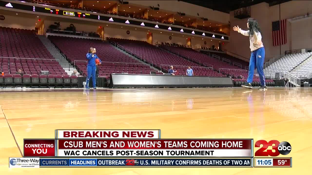 Live after the announcement that the WAC Tournament was canceled