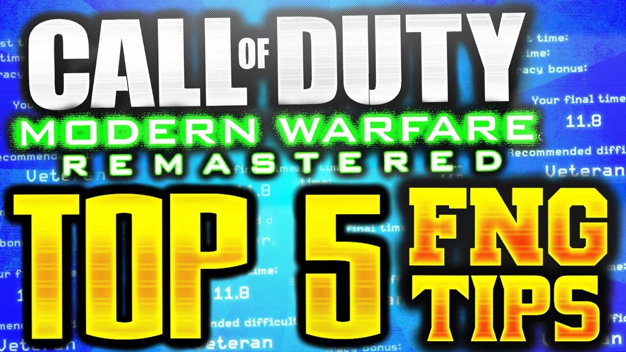 TOP 5 "MODERN WARFARE REMASTERED" F.N.G PROLOGUE ASSAULT CORSE TIPS! 5 Easy Tips For F.N.G - COD MWR