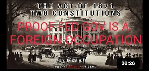 Jordan Maxwell: THE ACT OF 1871 - TWO CONSTITUTIONS. Proof How America Was Stolen. Must See