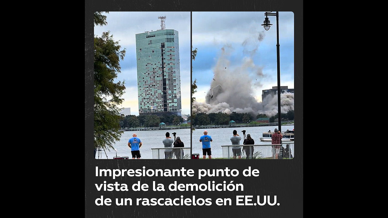 Demolición de rascacielos en EE.UU. deja videos impactantes en las redes