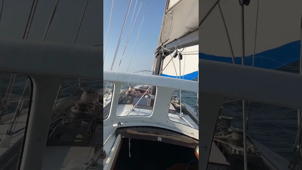 Cruising along under full canvas! #gosailing