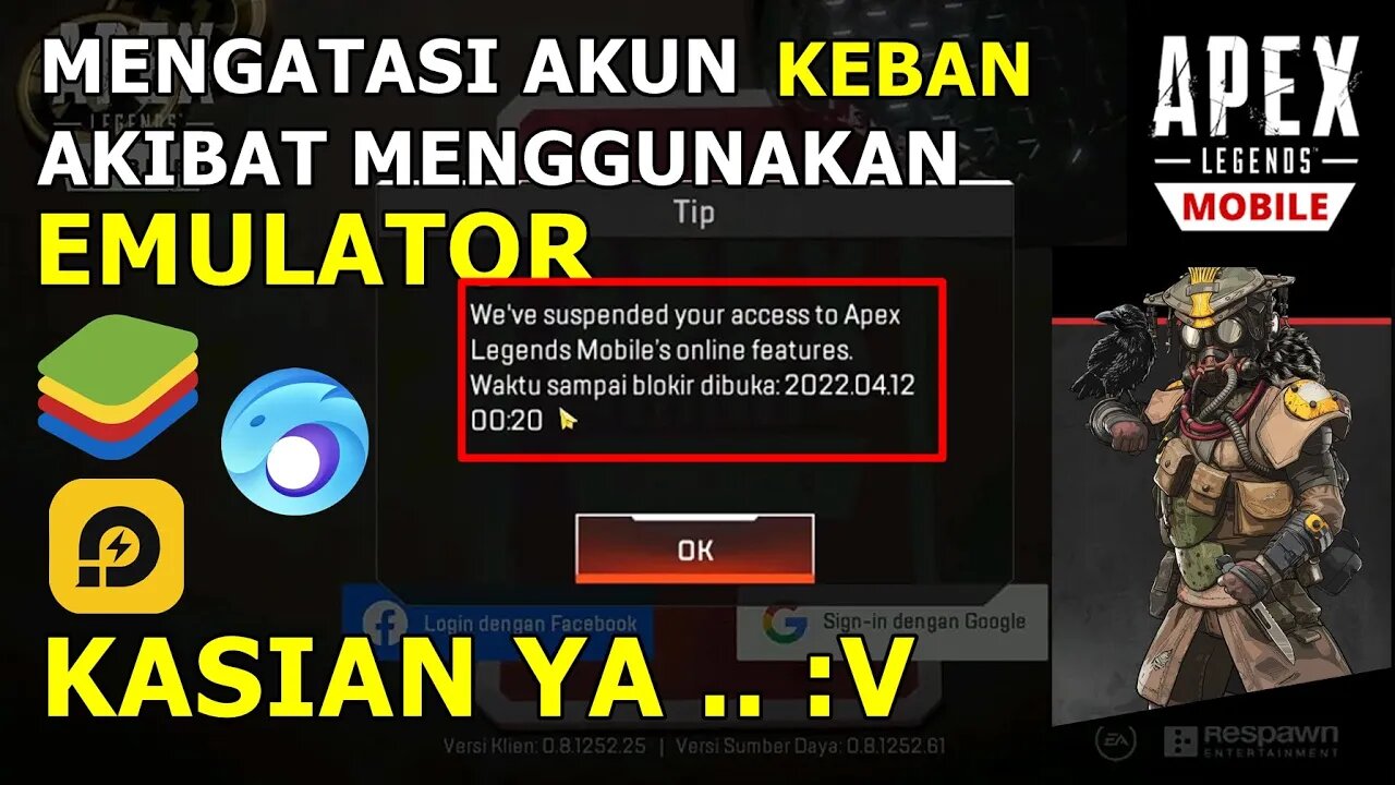 BERMAIN APEX LEGENDS MOBILE DI EMULATOR TERKENA BAN - BEGINI SOLUSINYA | PENJELSAN LENGKAP